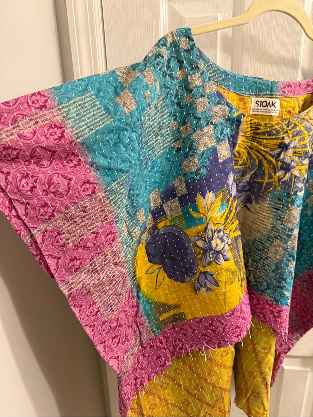 Reversible Kantha High-Low Top - Picture 2 of 8